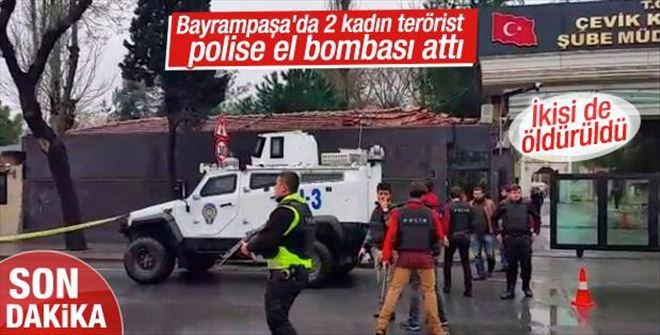 İstanbul´da Bayrampaşa Çevik Kuvvet Şube Müdürlüğü´ne saldırı
