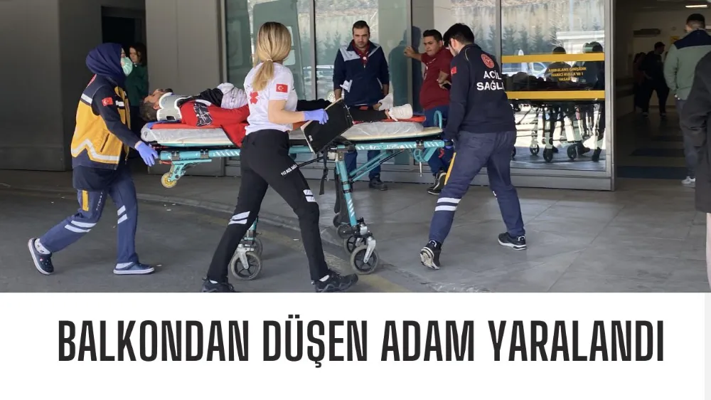 Balkondan Düşen Adam Yaralandı