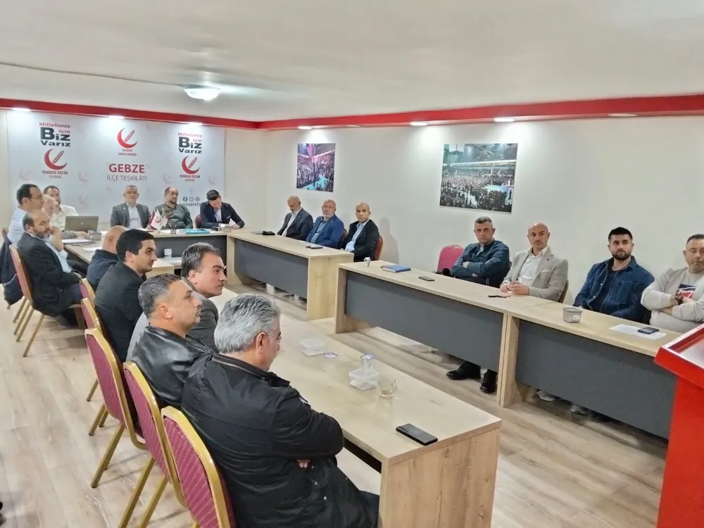 Yeniden Refah Partisi Gebze İlçe Haftalık Yönetim Kurulu toplantısı;