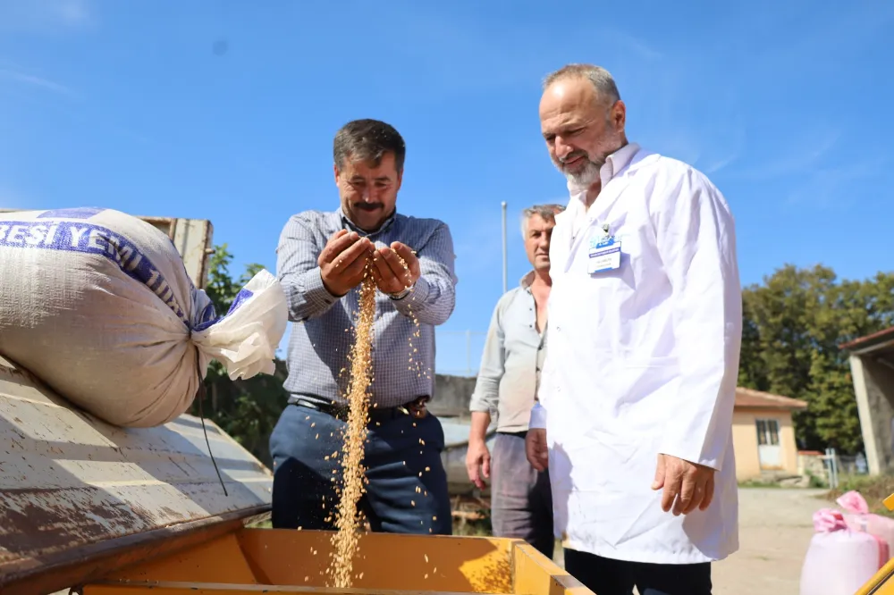 Kocaeli Büyükşehir’den çiftçilere büyük kolaylık;  Seyyar selektör makinesi çiftçilerin hizmetinde