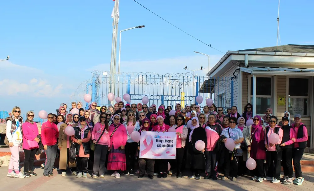 Meme kanserine “pembe kurdele” ile dikkat çektiler;  Büyükşehir Anne Şehir’den pembe farkındalık
