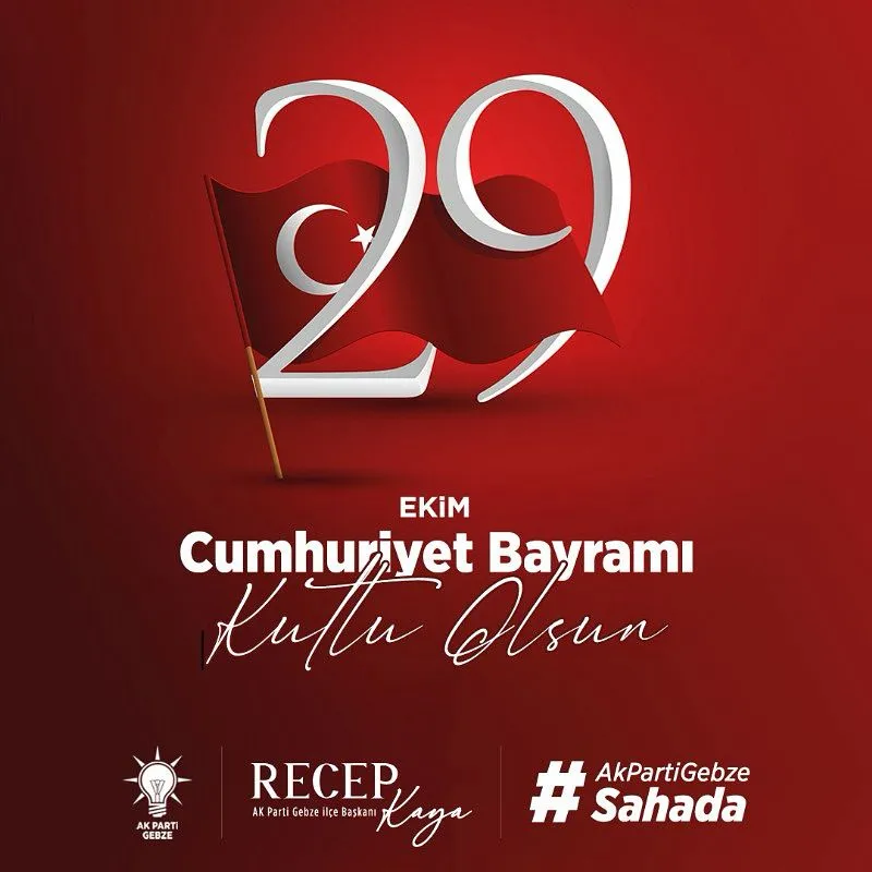 Cumhuriyetimizin 102. yılı kutlu olsun! 