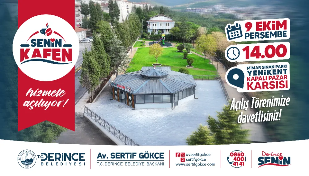 Derince’ye Yeni Bir Yaşam Alanı: Senin Kafen Açılıyor