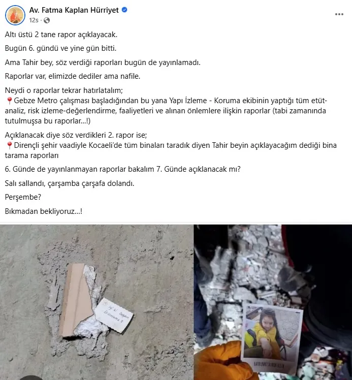 Fatma Başkan’dan Büyükakın’a