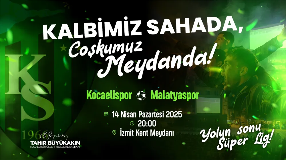 Kalbimiz sahada, coşkumuz meydanda