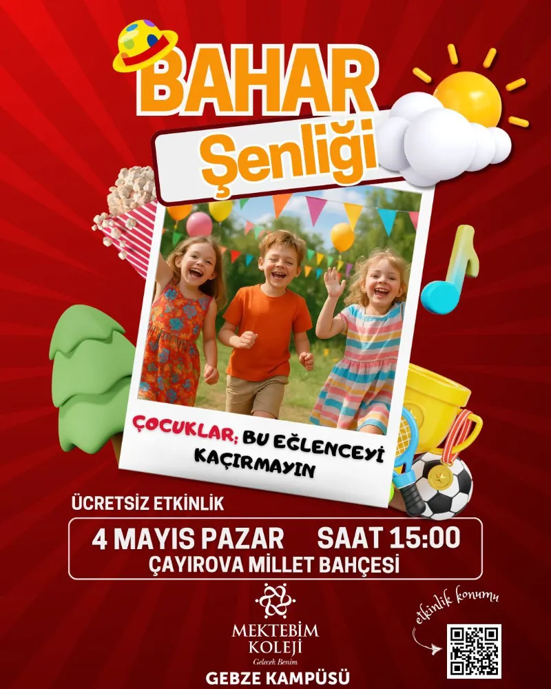 MEKTEBİM KOLEJİ GEBZE VE MUTLUKENT’TEN RENKLİ BAHAR ŞENLİĞİNE DAVET!