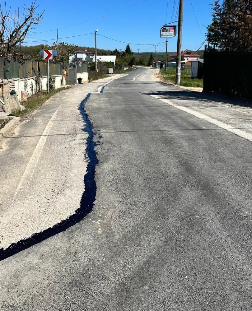 Gebze köylerinde hummalı yol çalışması