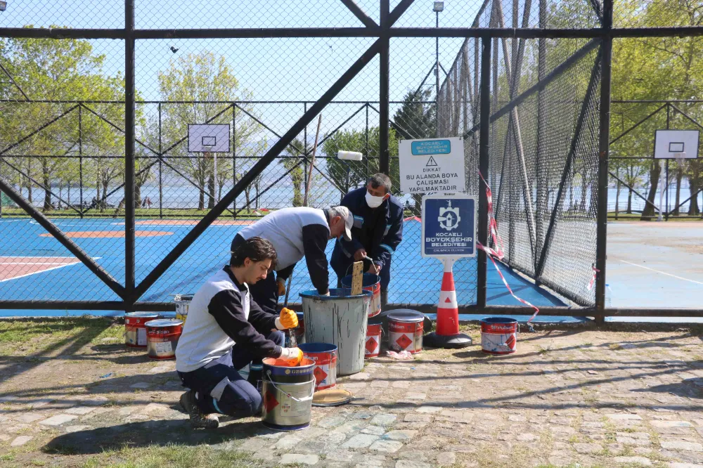 Büyükşehir, basketbol sahalarını yeniliyor