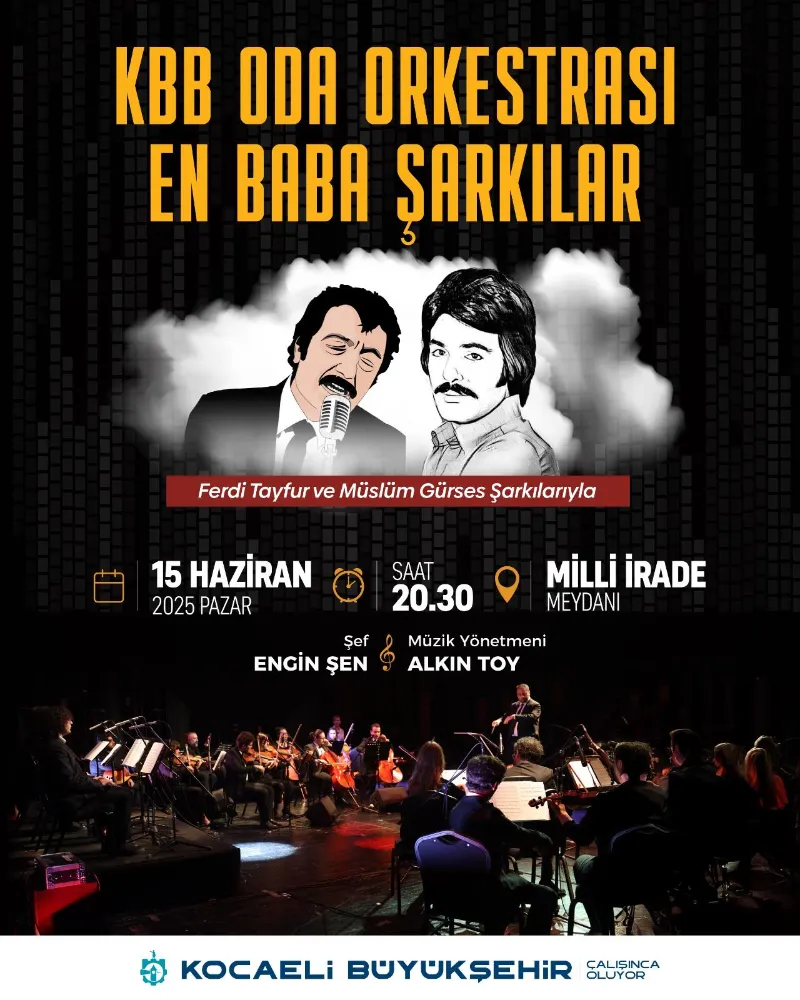 Sandalyeni kap, Milli İrade Meydanı’na gel;  En ‘Baba’ şarkılar bu konserde