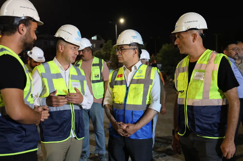 Başiskele Kavşağı Koridor Projesi’nde durmak yok;  Baraçlı’dan dev projeye gece takibi