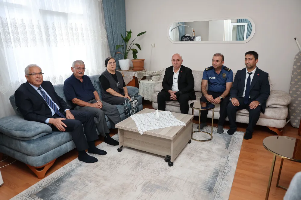 Başkan Bıyık ve Kaymakam Dönmez’den Gazilere anlamlı ziyaret