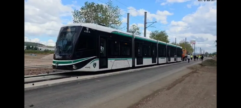 Stada gidecek tramvayda soğuk testler yapılıyor