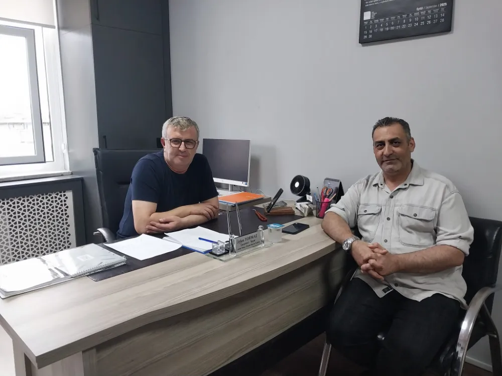 HÜRRİYETÇİ BÜRO SEN BAŞKANI ÇAĞRI DEMİR, ANİBALGAZETE’Yİ ZİYARET ETTİ